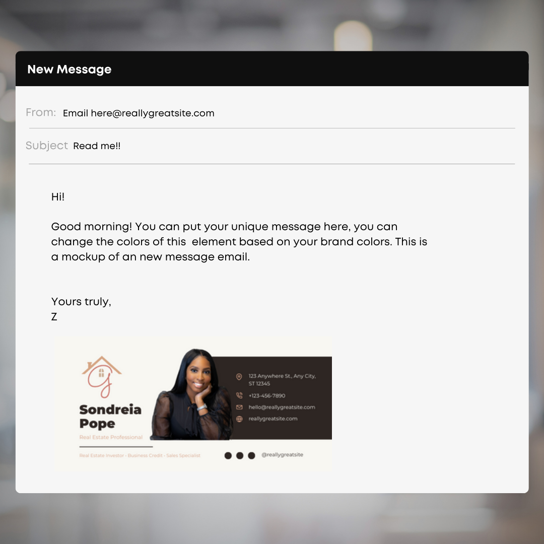 Galore Girl / Email Signature Template