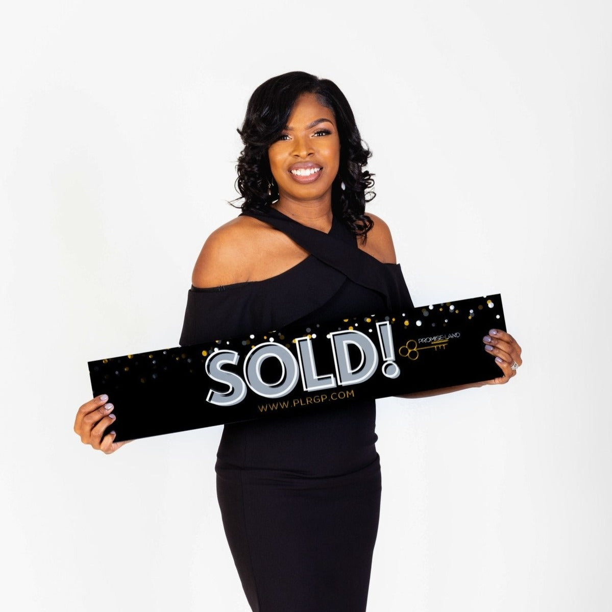 SOLD / Black & Gold - Testimonial Prop™ / 6 X 30