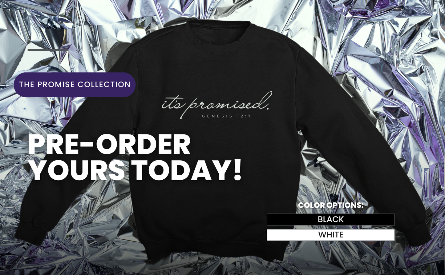 It’s Promised. Sweatshirt | The Promise Collection